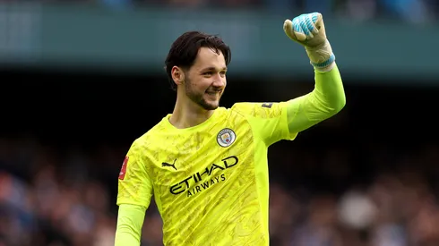 James Trafford em jogo do Manchester City. (Foto: Annabel Lee-Ellis/Getty Images)