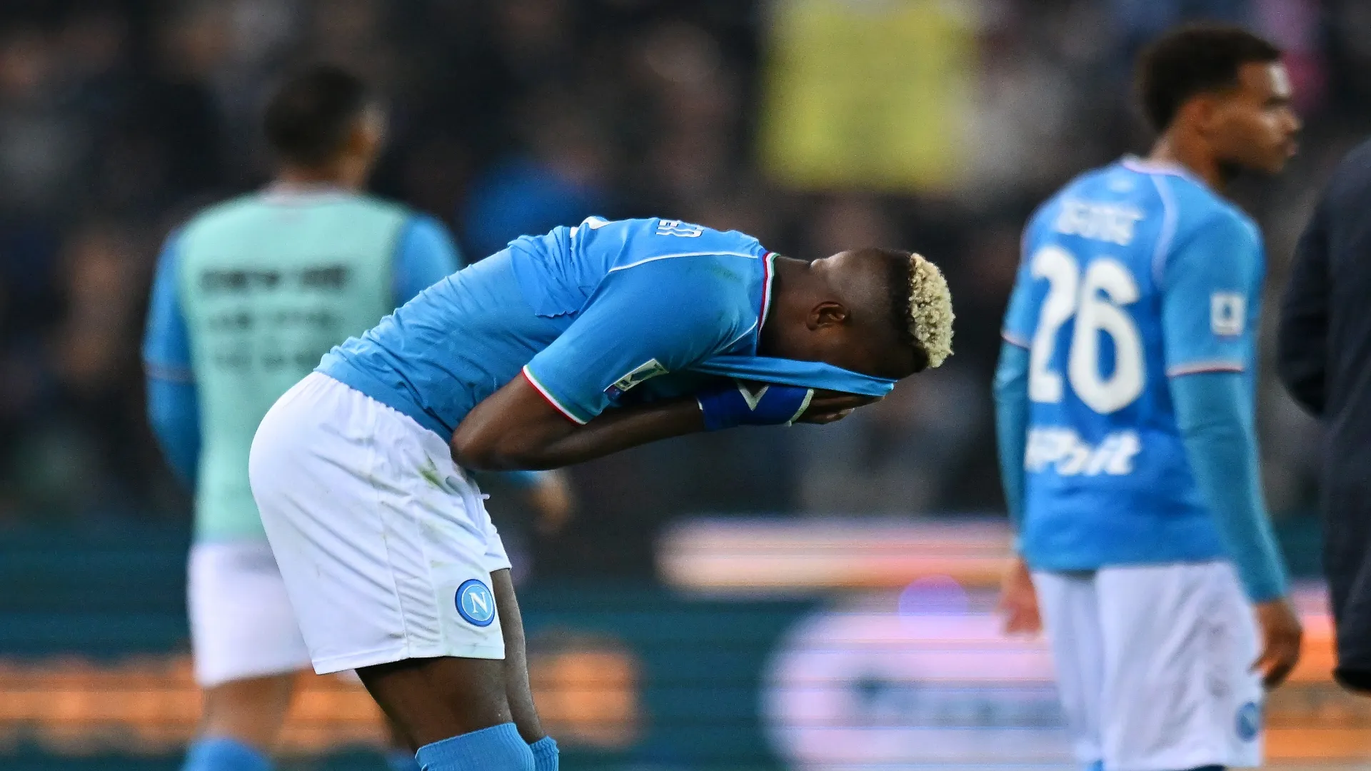 Osimhen pelo Napoli em 2024 – Alessandro Sabattini/Getty Images