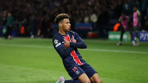 Doué garantiu vitória do PSG na Champions League. Michael Steele/Getty Images.