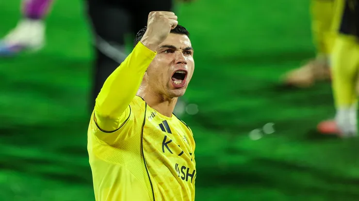 Cristiano Ronaldo em partida do Campeonato Saudita - Yasser Bakhsh/Getty Images