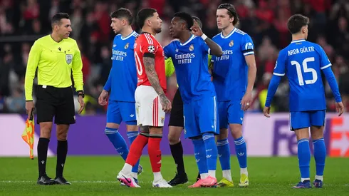 Vinicius Júnior e Otamendi trocaram provocações no jogo entre Benfica e Real Madrid