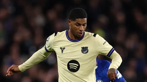 O Barcelona está feliz com Marcus Rashford e deseja exercer a opção de compra. Porém, o Manchester United quer receber o valor integral. (Photo by Justin Setterfield/Getty Images)