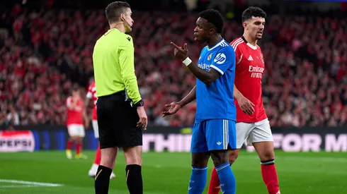 Vini Jr. acusou Prestianni de injúria racial. Angel Martinez/Getty Images.