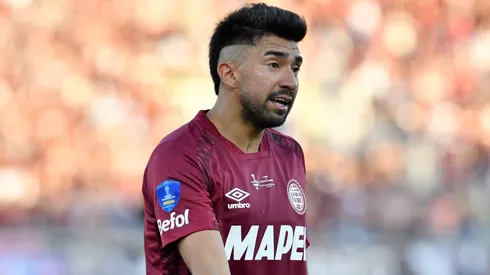 Marcelino Moreno, meia do Lanús (Christian Alvarenga/Getty Images)