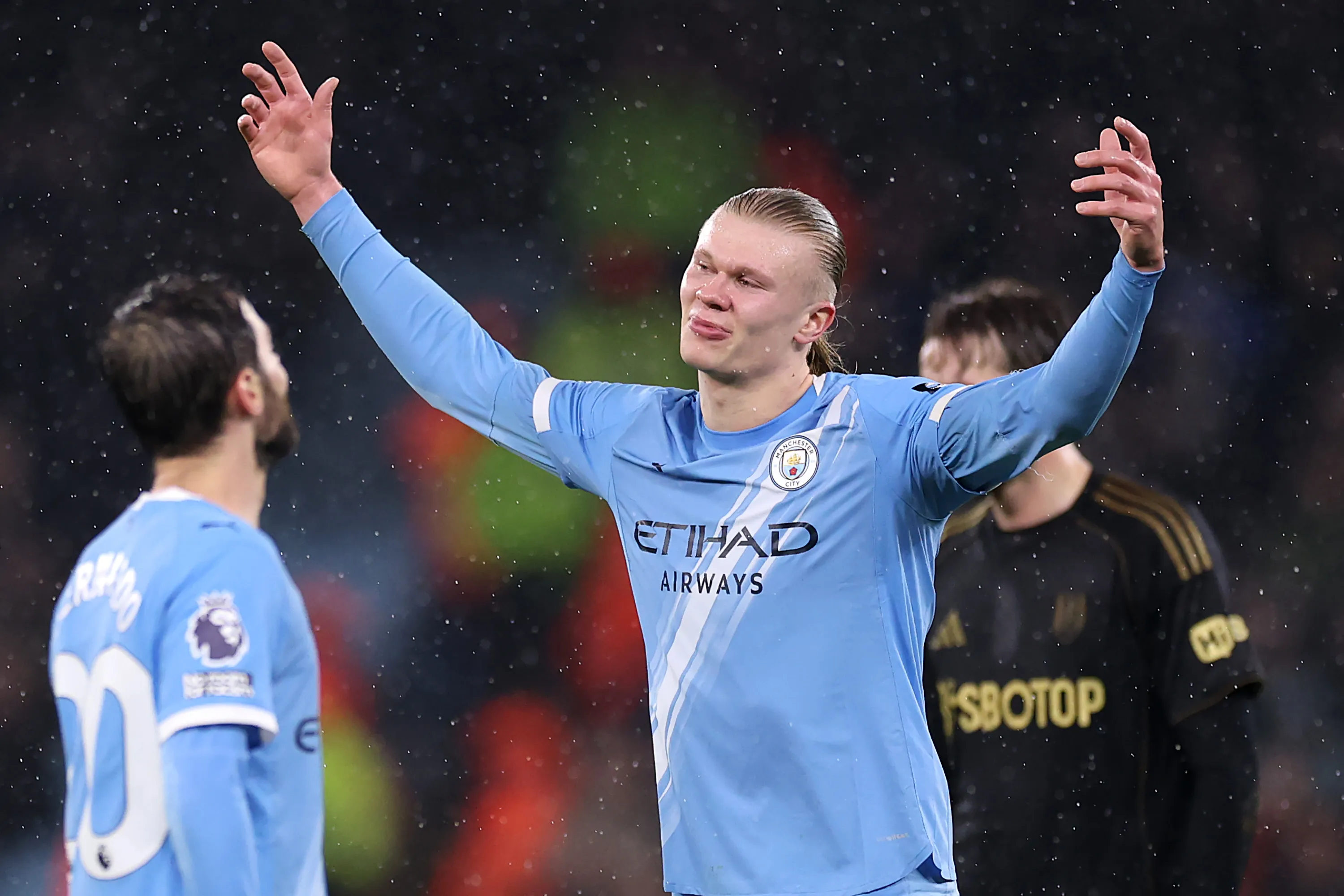 Haaland é avaliado em 200 milhões de euros (R$ 1,2 bilhão). Foto: Kate McShane/Getty Images