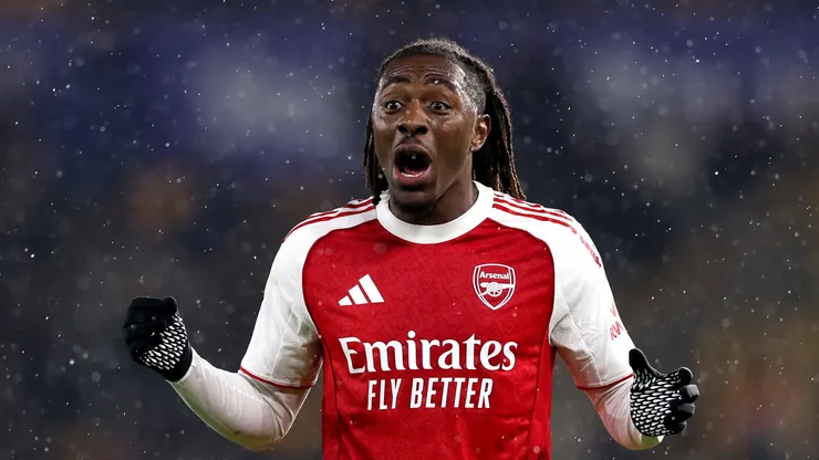 O meia Eberechi Eze em jogo do Arsenal (Michael Regan/Getty Images)
