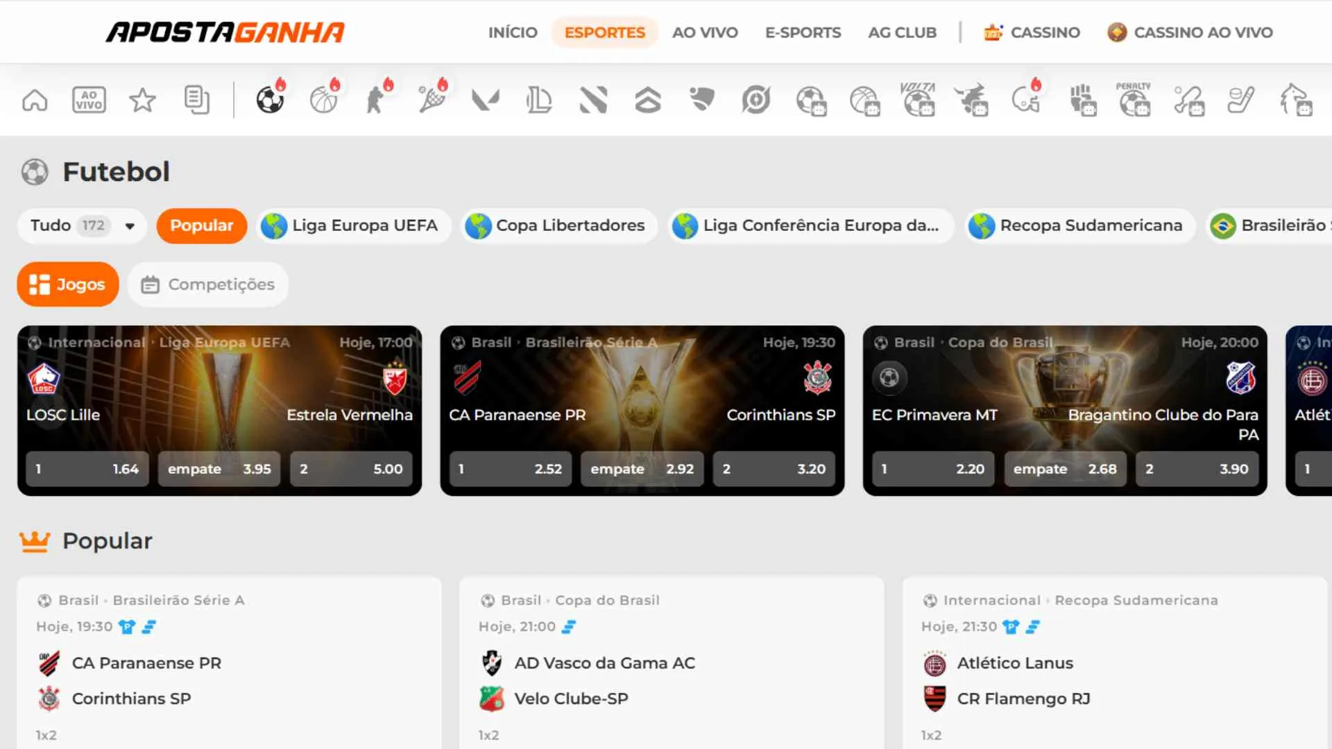 Casa conta com os principais eventos esportivos (Divulgação)