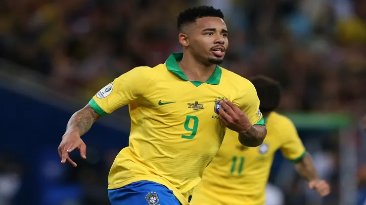 Gabriel Jesus em 2019 na Seleção brasileira - Alexandre Schneider/Getty Images