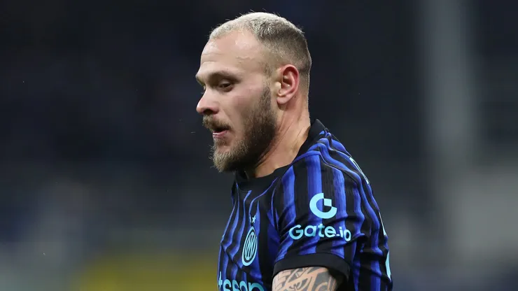 Dimarco, lateral-esquerdo da Inter de Milão (Photo by Marco Luzzani/Getty Images)