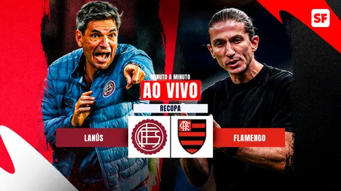 Lanús x Flamengo se enfrentam pela Recopa. Foto: Marcos Brindicci/ Correspondente autônomo – Getty Images / Correspondente autônomo