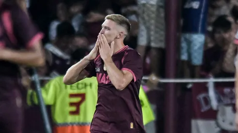 Rodrigo Castillo comemorando gol contra o Flamengo. Foto: Marcelo Endelli/Getty Images
