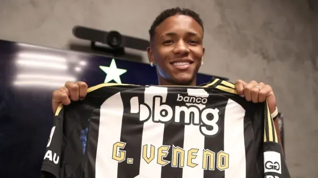 Gabriel Veneno, atacante do Atlético-MG e alvo do Manchester United. Foto: Imagem: Marcelo Lopes/Atlético