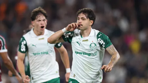 Mauricio comemora gol pelo Palmeiras (Lucas Figueiredo/Getty Images)