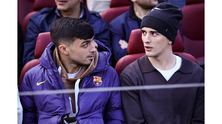Barcelona monitora evolução de Gavi após primeiro treino com o elenco principal. (Foto de Xavi BonillaDeFodi Images)
