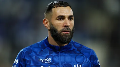 Benzema em uma partida do Al-Hilal. Foto: Yasser Bakhsh/Getty Images