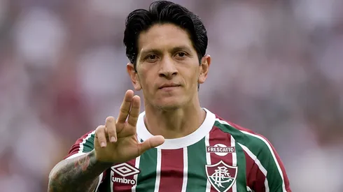 Germán Cano em campo com as cores do Fluminense. Foto: Thiago Ribeiro/AGIF