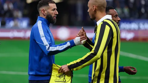 Após transferência para rival, Benzema é alvo de críticas oficiais do Al-Ittihad. (Foto de Yasser BakhshGetty Images)