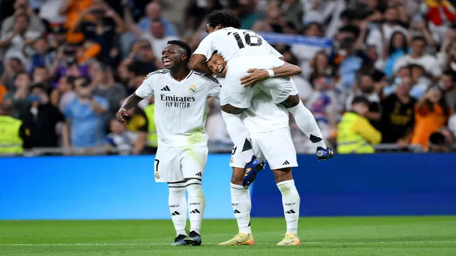 Endrick, Vini e Mbappé – David Ramos/Getty Images