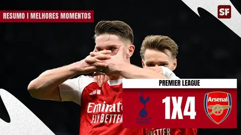 Viktor Gyökeres marca contra o Tottenham. (Foto: Mike Hewitt/Getty Images)
