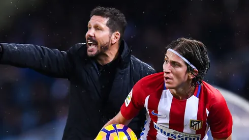 Filipe Luís pode ser o possível substituto de Simeone no Atlético de Madrid. Foto: David Ramos/Getty Images