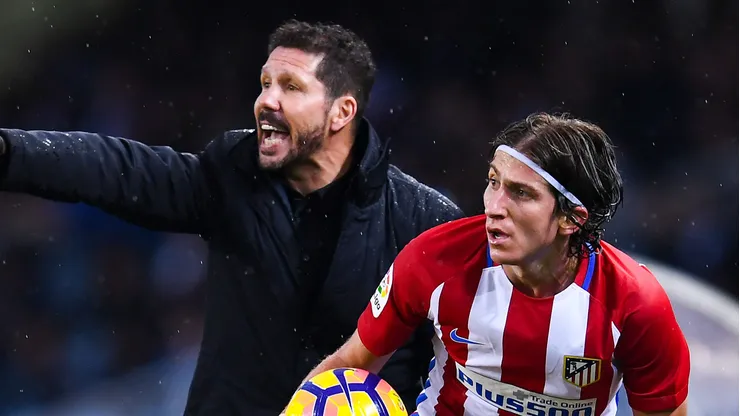 Filipe Luís pode ser o possível substituto de Simeone no Atlético de Madrid. Foto: David Ramos/Getty Images