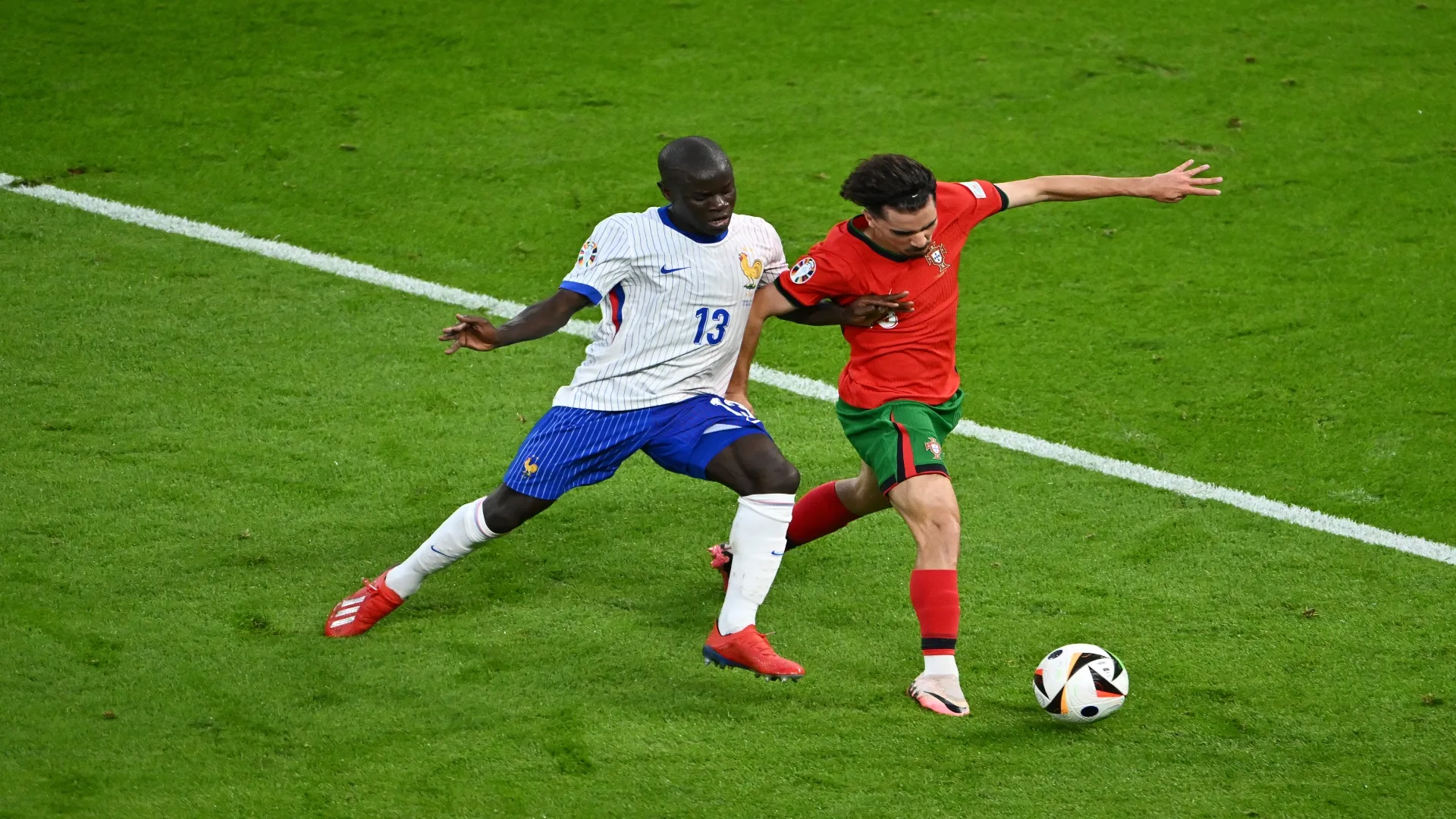 Kanté e Vitinha na Eurocopa 2024 – Dan Mullan/Getty Images