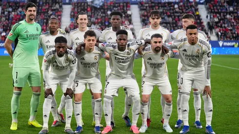 Jogadores do Real Madrid perfilados para foto (Juan Manuel Serrano Arce/Getty Images)