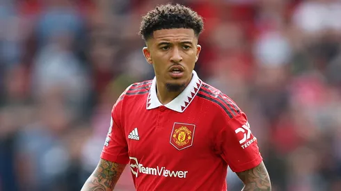 Jadon Sancho em partida do United. (Foto: Matt McNulty/Getty Images)
