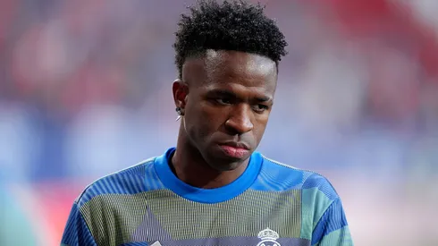 Vini Jr. já fez 20 denúncias no Real. Juan Manuel Serrano Arce/Getty Images.