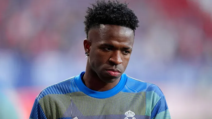 Vini Jr. já fez 20 denúncias no Real. Juan Manuel Serrano Arce/Getty Images.
