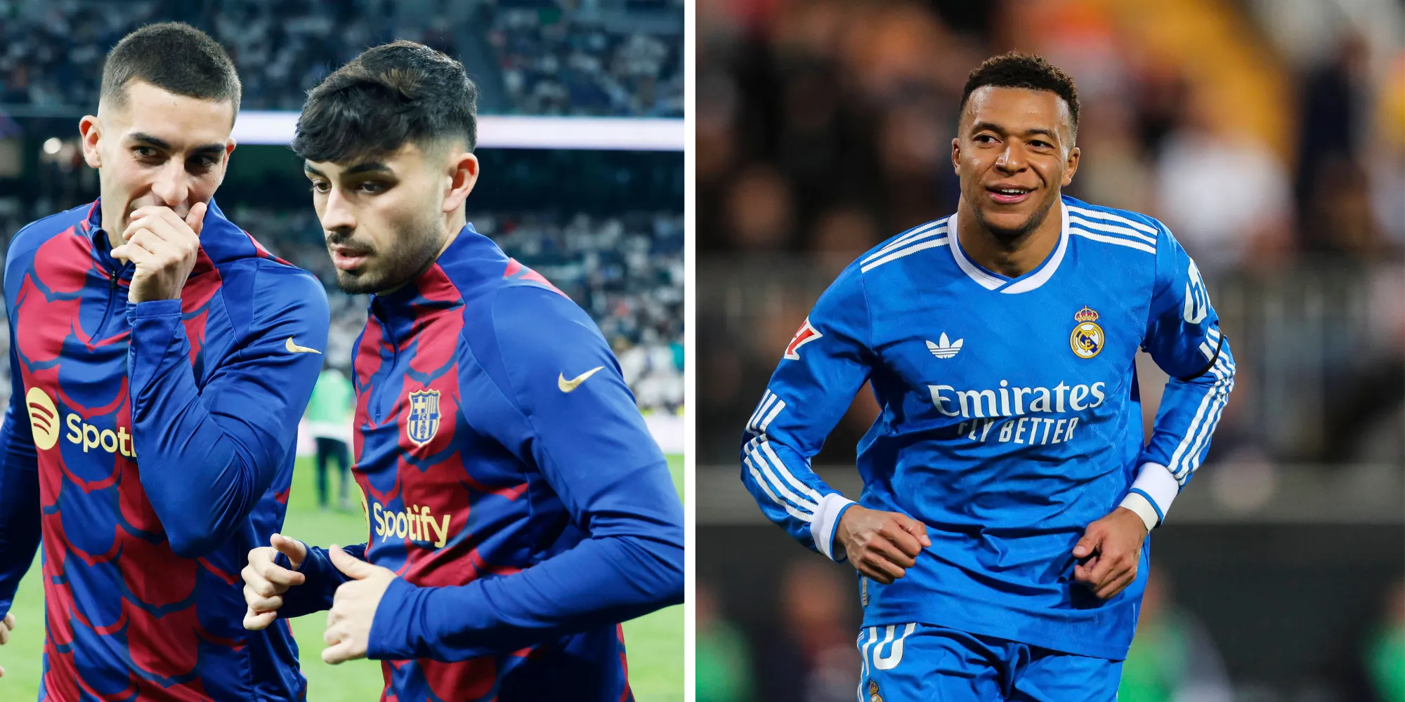 Ferran Torres e Pedri comentaram sobre Mbappé. Fotos: IMAGO / ZUMA Press Wire e IMAGO / AFLOSPORT