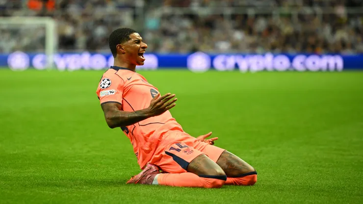 Marcus Rashford em Newcastle x Barcelona pela Champions 2025/26