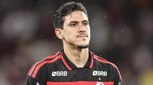 Pedro em campo com as cores do Flamengo. Foto: Thiago Ribeiro/AGIF