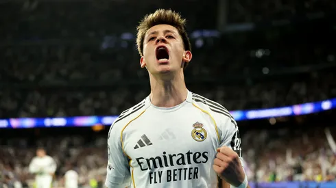 Arda Güler após marcar pelo Real Madrid. (Foto: Clive Brunskill/Getty Images)