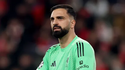 Giorgi Mamardashvili, goleiro do Liverpool (Photo by Carl Recine/Getty Images)