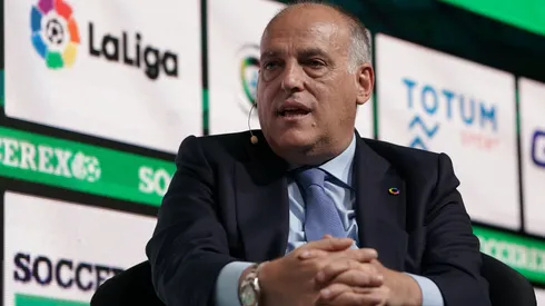 Javier Tebas é o presidente de LaLiga (Gualter Fatia/Getty Images)