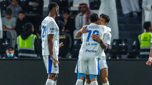 Com brilho de Marcos Leonardo, Al-Hilal goleia e mantém perseguição ao topo. (Foto de Abdullah Ahmed/Getty Images)