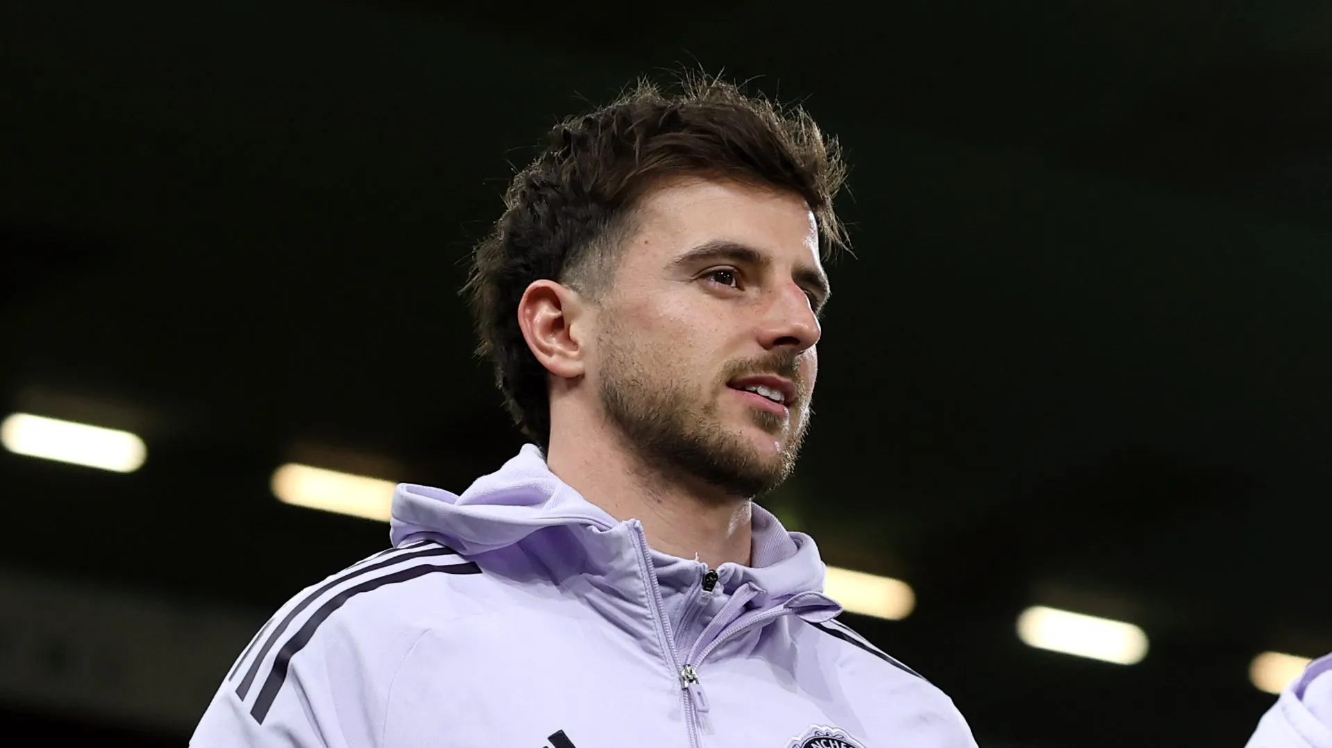 Mount em pré-jogo do Manchester United