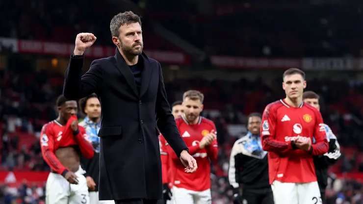 Carrick e jogadores do Manchester United