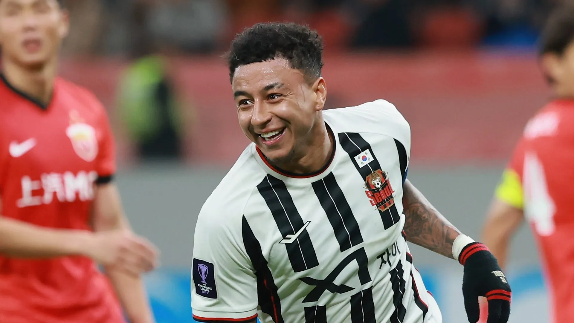 Lingard em campo pelo Soul