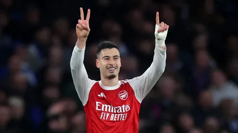 Arsenal planeja venda de Martinelli para viabilizar contratação de Piero Hincapié. (Foto de Richard Pelham/Getty Images)