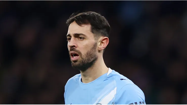 Bernardo Silva não garante permanência no Manchester City. (Photo by Lewis Storey/Getty Images)