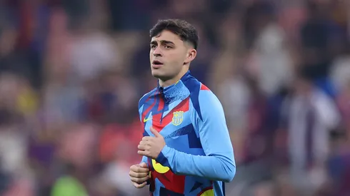 Pedri acredita em remontada do Barcelona sobre o Atlético de Madrid. (Photo by Yasser Bakhsh/Getty Images)
