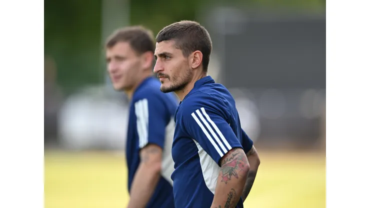 Gattuso acerta retorno de Verratti à Seleção Italiana para jogos decisivos.(Foto de Claudio Villa/Getty Images)