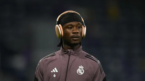 o meio-campista Camavinga, do Real Madrid (Denis Doyle/Getty Images)