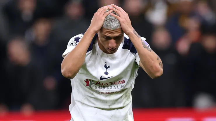 Richarlison em jogo do Tottenham. (Foto: Julian Finney/Getty Images)