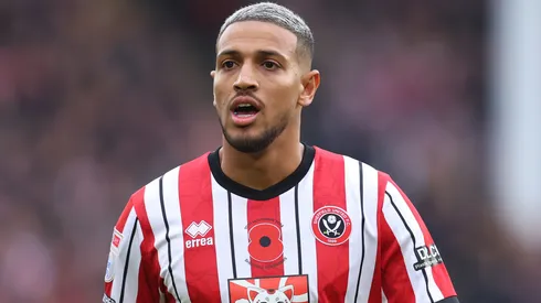Vinicius Souza nos tempos de Sheffield United. Foto: Ed Sykes/Getty Images