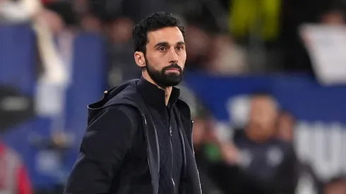 O técnico Álvaro Arbeloa em jogo do Palmeiras (Juan Manuel Serrano Arce/Getty Images)