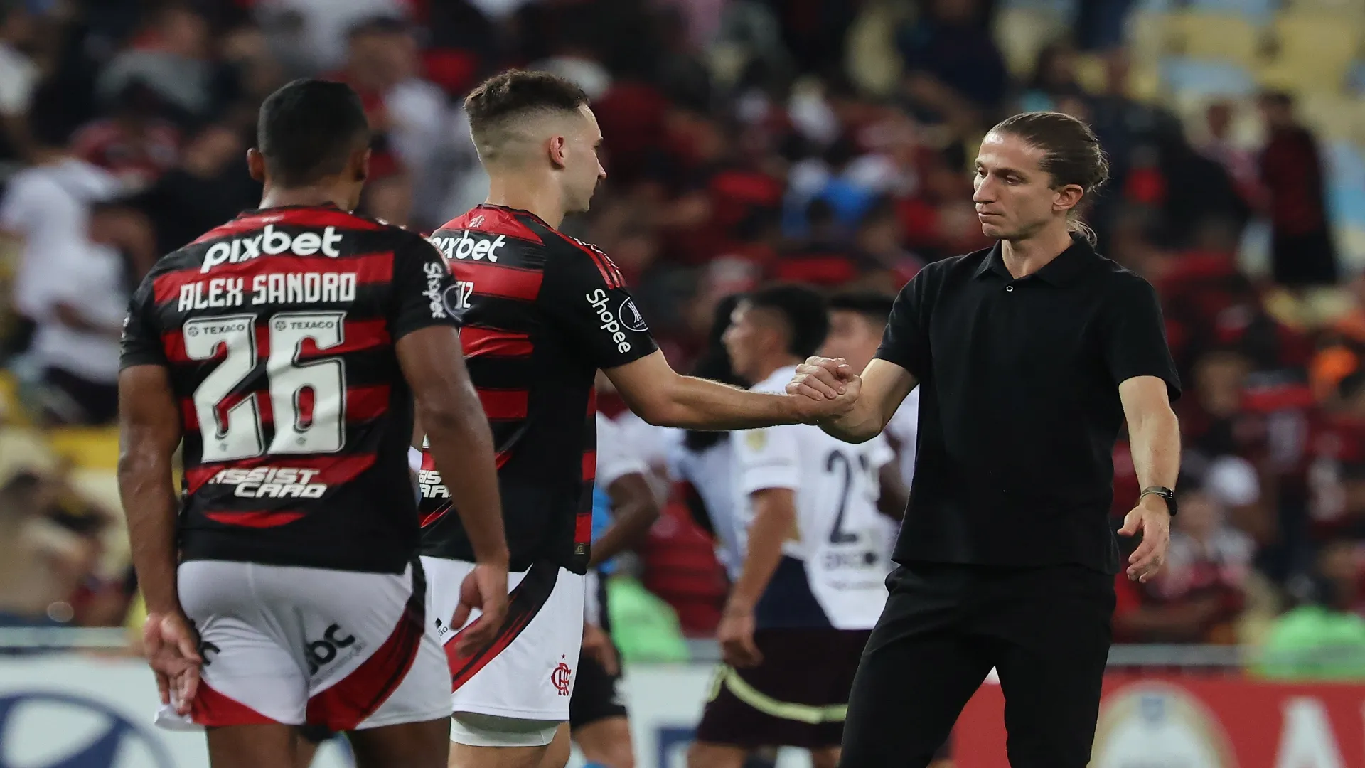 Flamengo agradeceu Filipe Luís – Wagner Meier/Getty Images