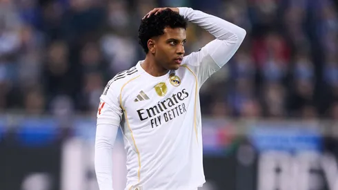 Rodrygo pelo Real Madrid. (Foto: Juan Manuel Serrano Arce/Getty Images)